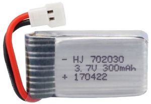 Акумулятор Li-Pol 702030 300 мАг 3.7В (роз'єм PH 2pin)