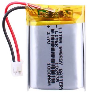 Акумулятор Li-Pol 102535 1000 мАг 3.7В (роз'єм JST-XHR-2.0 2pin)