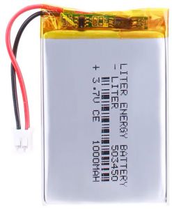 Акумулятор Li-Pol 503450 1000 мАг 3.7В (роз'єм JST 2pin)