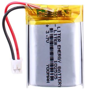 Аккумулятор Li-Pol 102535 700 мАч 3.7В (разъем JST-XHR-2.0 2pin)